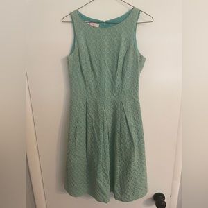 Green a-line summer dress